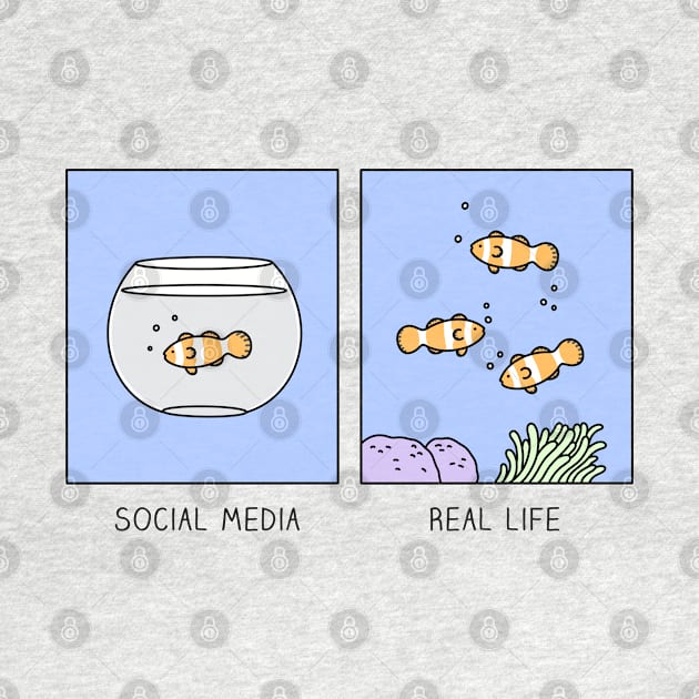 Social media vs real life by milkyprint